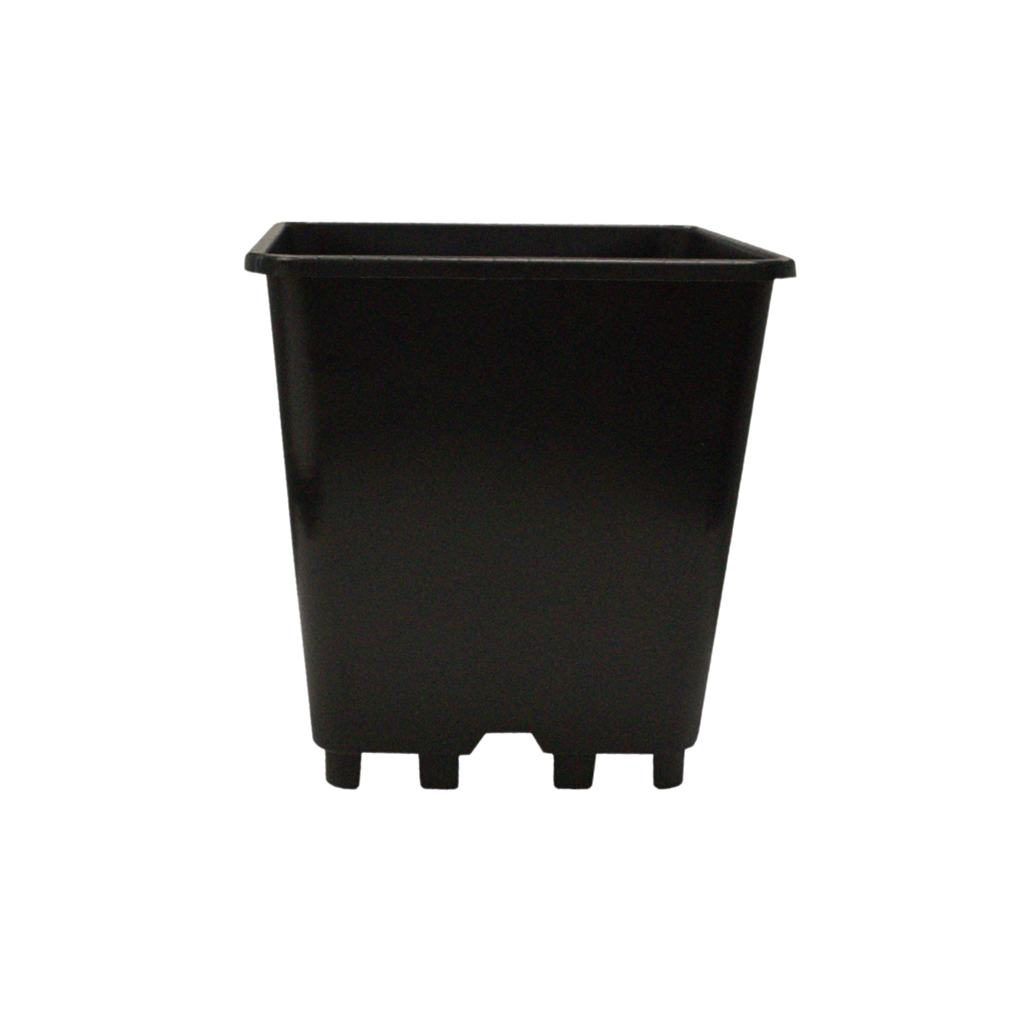 Square Pot 25cm - 10L with Feet