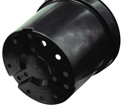 Round Black 10L Pot