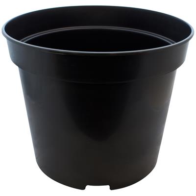 Round Black 25L Pot