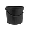 5L Round Black Bucket with Handle & Lid