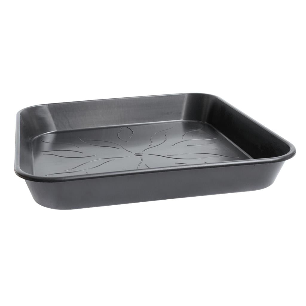 PotKing Square Saucer 29cm² - Black