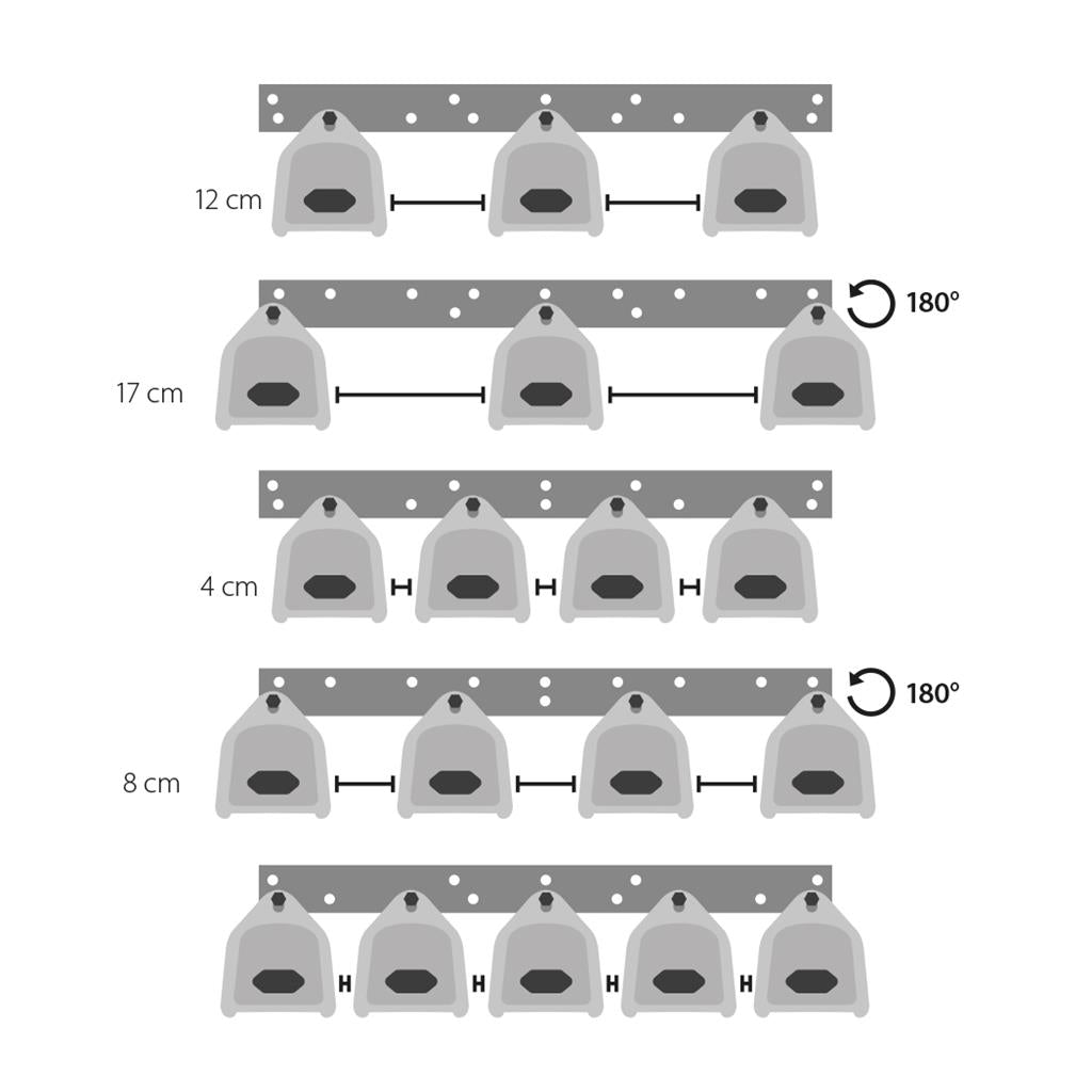 LUMii BRIGHT 600mm Brackets - Pack of 2