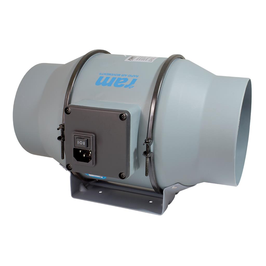 RAM Mixed-Flow Inline Fan - 150mm with UK Lead