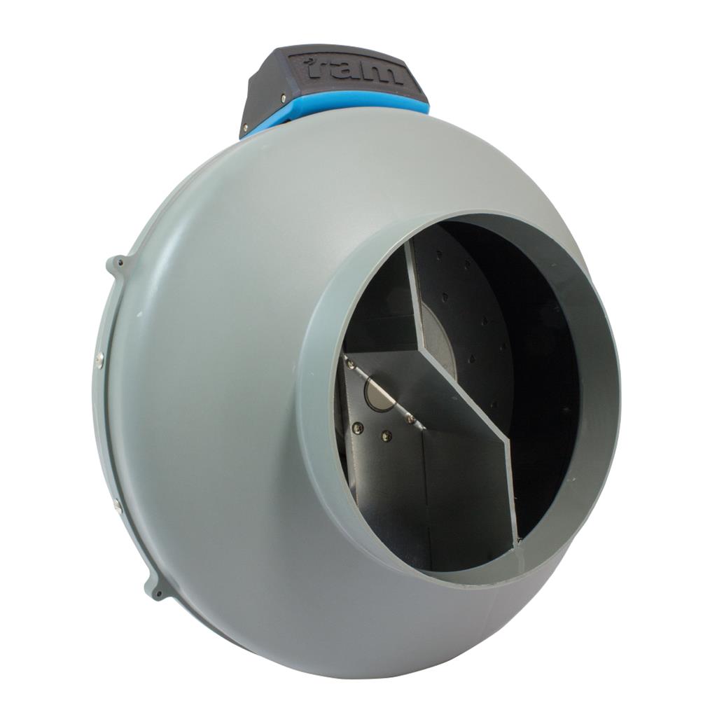 RAM Inline Duct Fan - 200mm with UK Lead