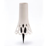 Plastia Vase Roseta 1L with Spike - Ivory