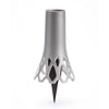 Plastia Vase Roseta 1.3L with Spike - Silver