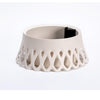 Plastia Flower Bowl Roseta - 40cm - Ivory