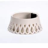 Plastia Flower Bowl Roseta - 40cm - Ivory