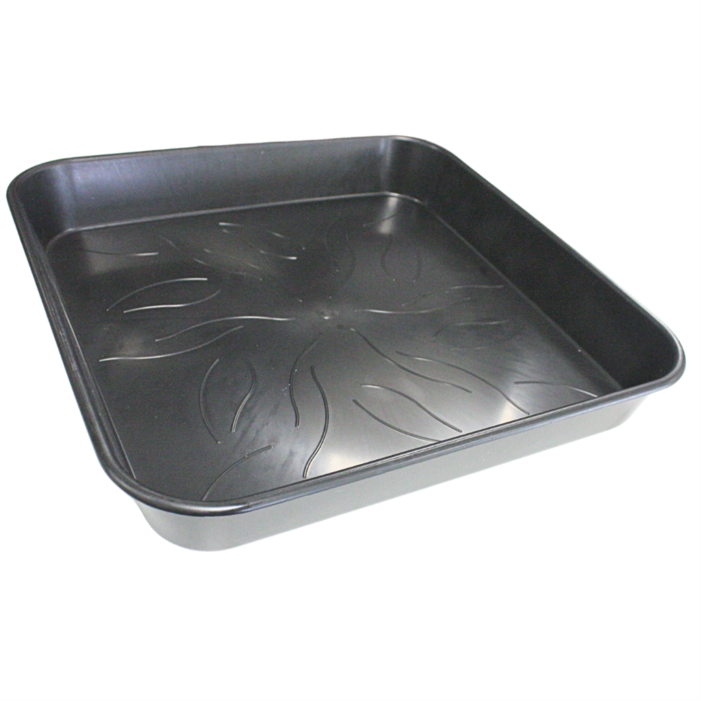 PotKing Square Saucer 34cm² - Black