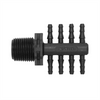 Netafim 4mm x 8-way Manifold to 1/2" BSPM