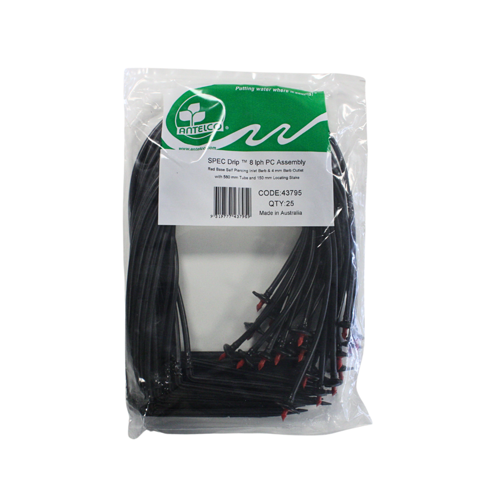 SPEC DRIP™ PC Assembly (8 L/h Red) - Pack of 25
