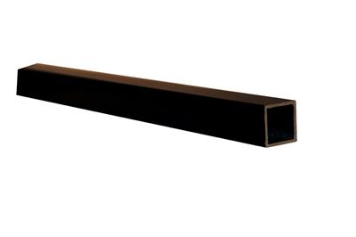 BUILD!T Black Aluminium Alloy 25mm² Tubing - 2m