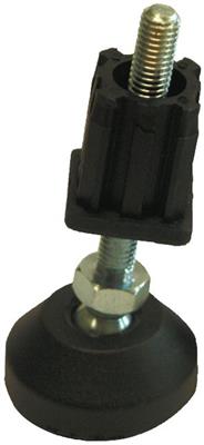 BUILD!T Black Adjustable Foot Including End Cap