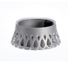 Plastia Flower Bowl Roseta - 40cm - Silver