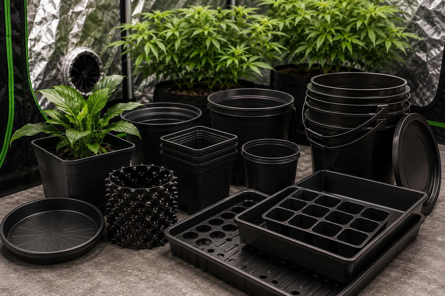 POTS, TRAYS & BUCKETS
